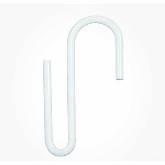 White Display S Hook for Metal Grid Stand-Pack of 10 - Picture 2 of 7